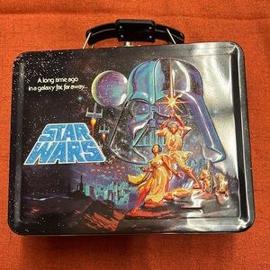 Star Wars Metal Tin/ Lunch Box New Without Tags Lightsaber Space Multi Color